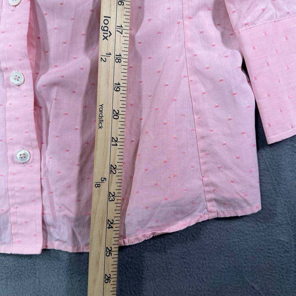 Banana Republic Shirt Women’s Size Large Dress Pink Long Sleeve Button Up - Picture 3 of 9